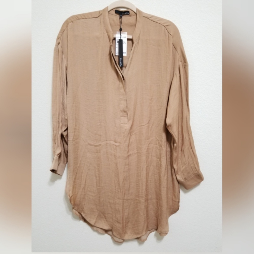 Ro & De Gold Tunic long sleeves